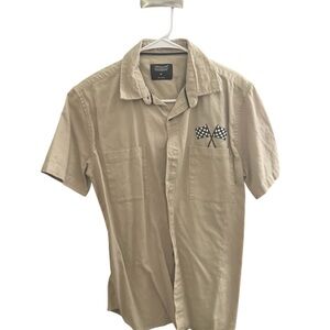 Men's Tan Short Sleeve Shirt